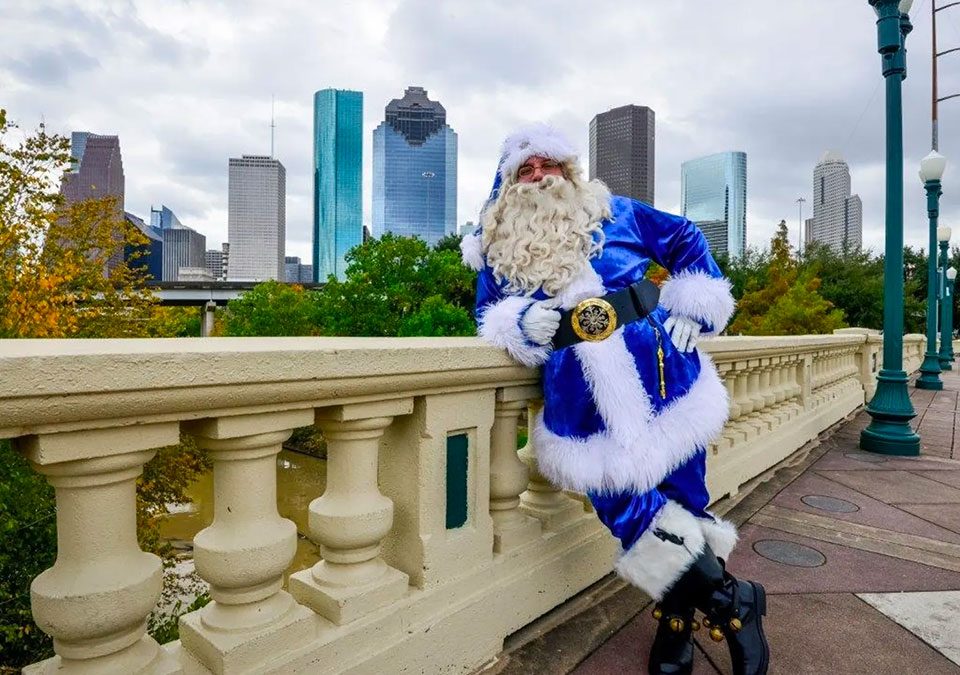 The HPD Blue Santa Program is an Officer Operated Non-profit that focuses on bringing joy to less fortunate Houston children.